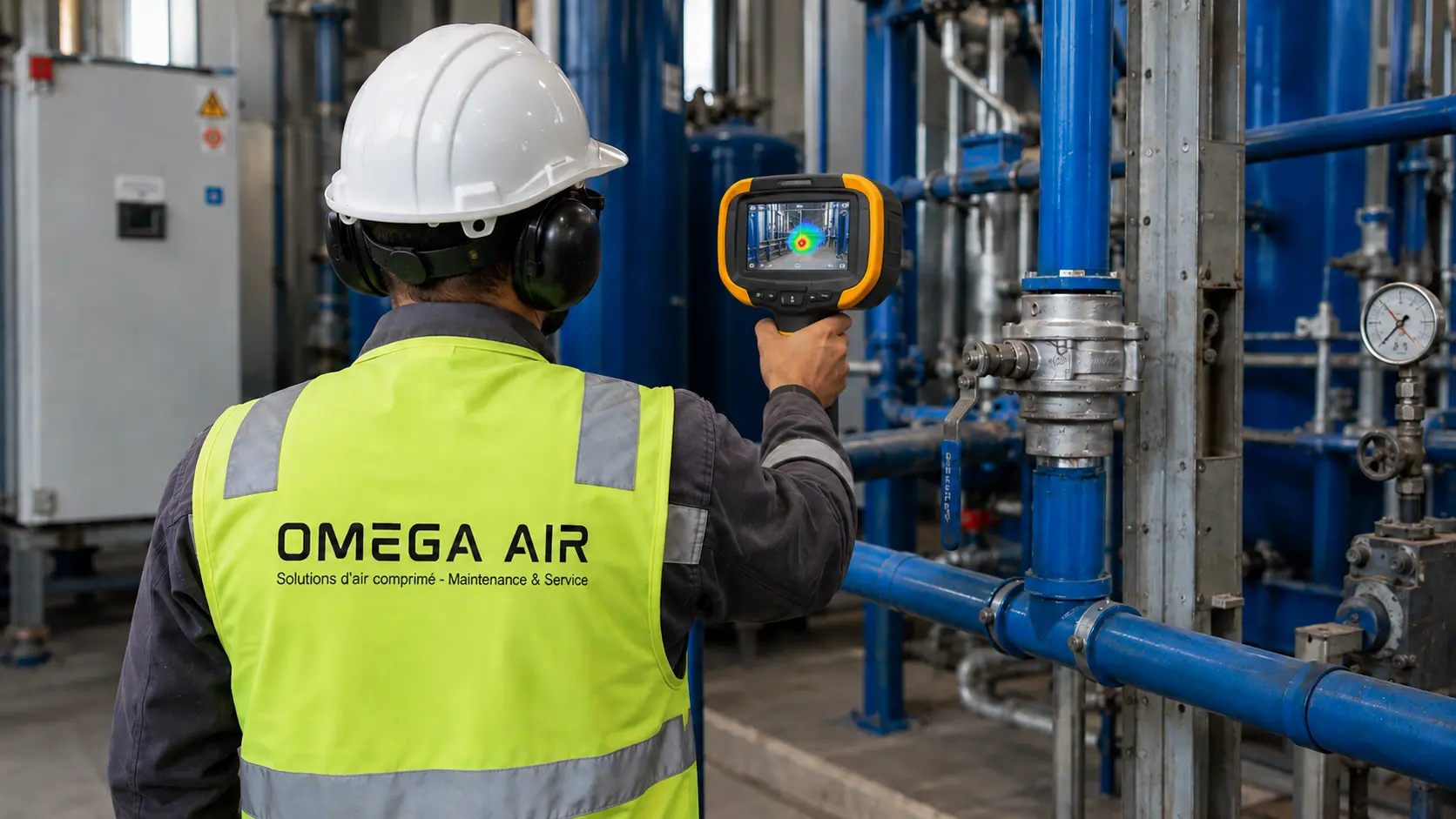 Recherche de fuites d’air comprimé sur une installation industrielle au Maroc